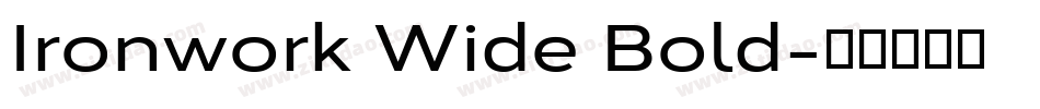 Ironwork Wide Bold字体转换